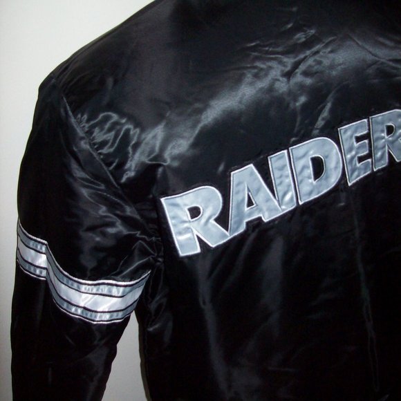 OAKLAND RAIDERS STARTER REVERSIBLE JACKET 4X - Picture 7 of 8